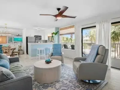 Silver Dunes- On the Beach- Pool, Courtyard, and Beach Views from the balcony-Beach Service